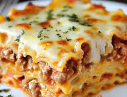 (EXOTIC MINCED VEGETABLES LAYERED WITH PASTA SHEETS AND BAKED )