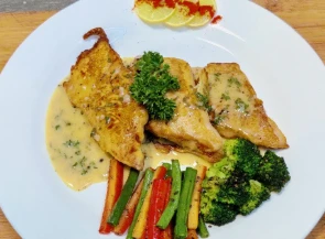 GRILLED FISH LEMON BUTTER SAUCE