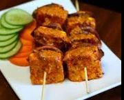 PANEER TIKKA ACHARI ( A UNIQUE RECIPE OF COTTAGE CHEESE COATED BLEND OF SPICES ACHARI MASALA AND CHA