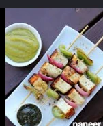 PANEER MALAI TIKKA (CREAM MARINATED COTTAGE CHEESE COOKED IN TANDOOR )